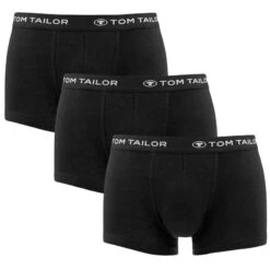 TOM TAILOR 3-pack Boxers Basic Zwart