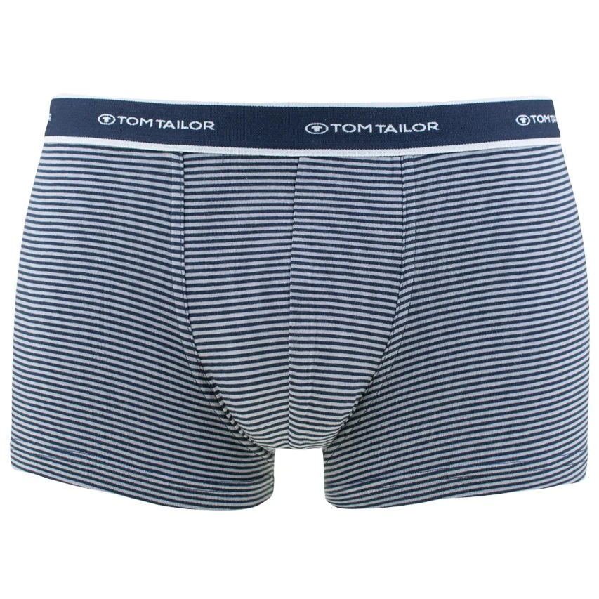 TOM TAILOR 2-pack Boxers Basic Stripe Blauw & Grijs 2 TOM TAILOR 2-pack Boxers Basic Stripe Blauw & Grijs - Afbeelding 2
