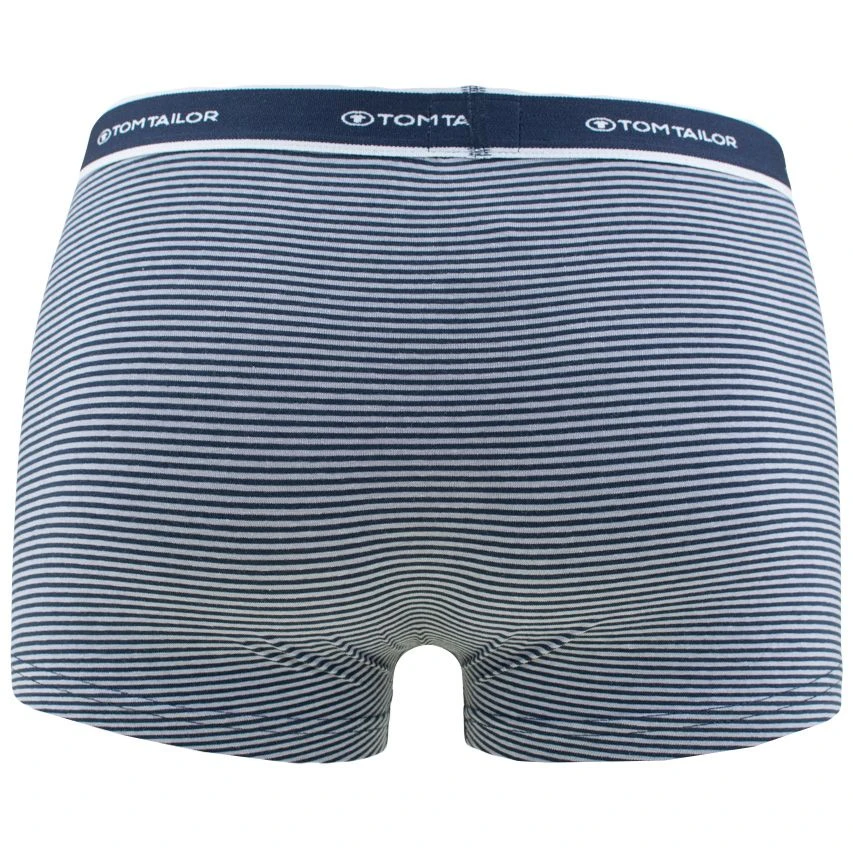 TOM TAILOR 2-pack Boxers Basic Stripe Blauw & Grijs 3 TOM TAILOR 2-pack Boxers Basic Stripe Blauw & Grijs - Afbeelding 3