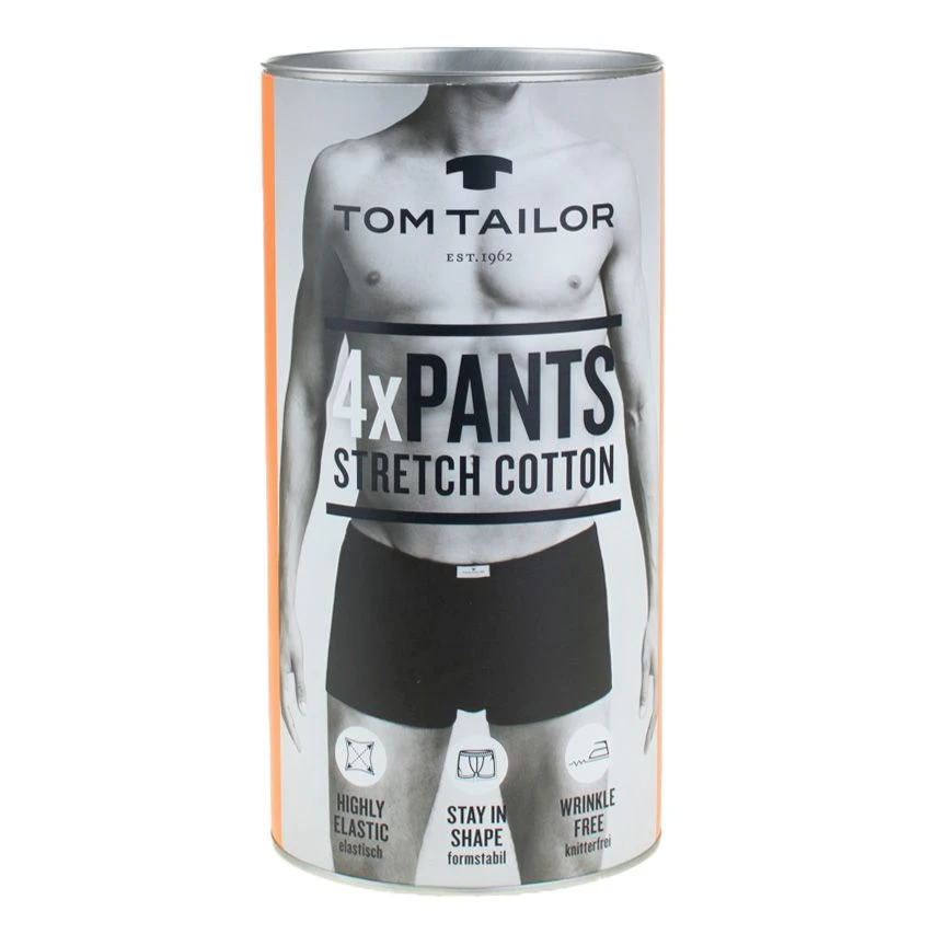 TOM TAILOR 4-pack Boxers Zwart 3 TOM TAILOR 4-pack Boxers Zwart - Afbeelding 3
