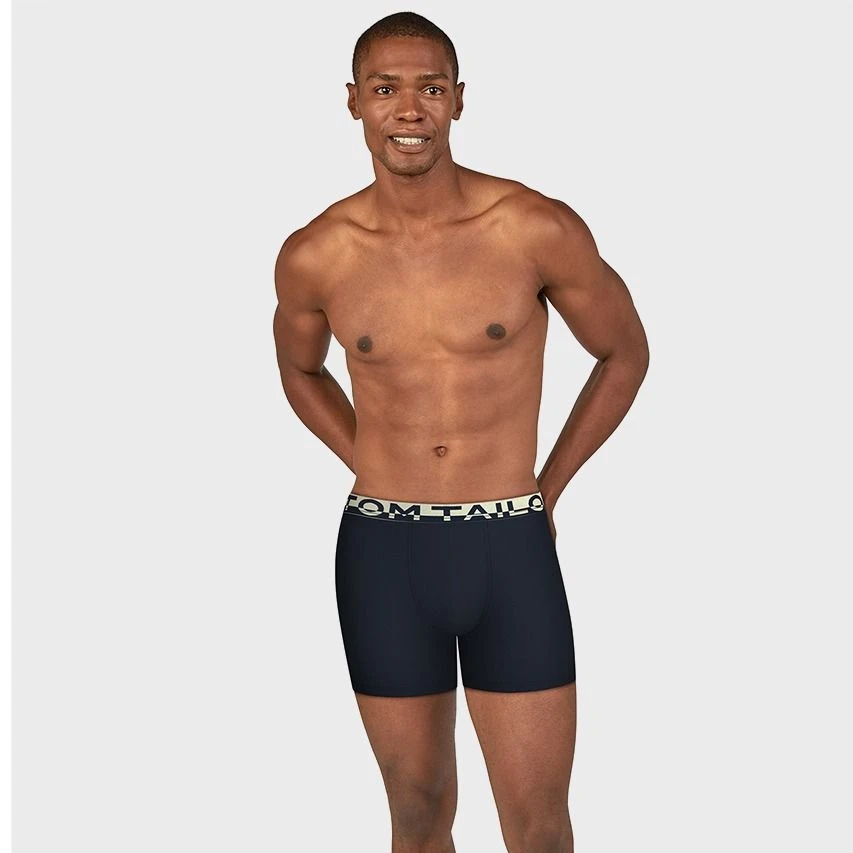 TOM TAILOR 2-pack Long Boxers Blauw 2 TOM TAILOR 2-pack Long Boxers Blauw - Afbeelding 2