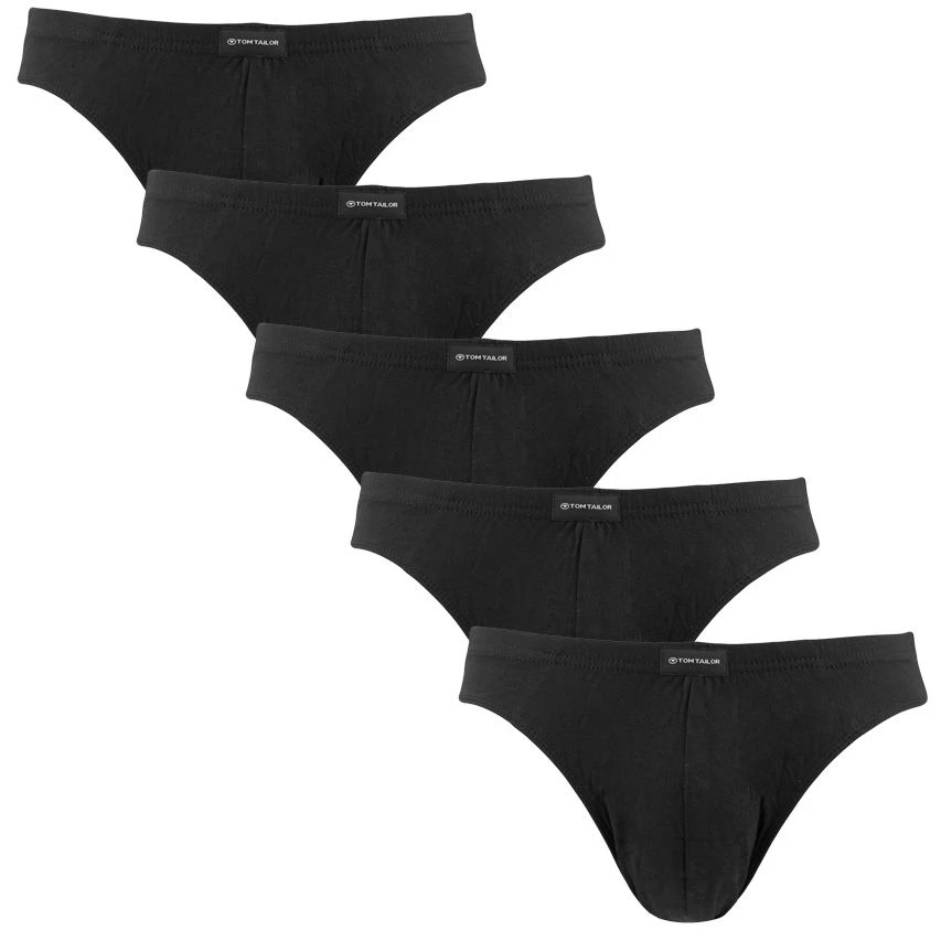TOM TAILOR 5-pack Herenslips Basic Zwart 1 TOM TAILOR 5-pack Herenslips Basic Zwart
