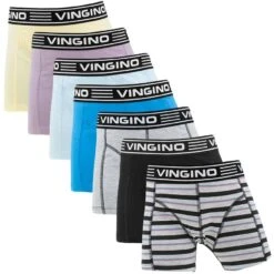 Vingino Jongens 7-pack Boxers Stripe Day Multi