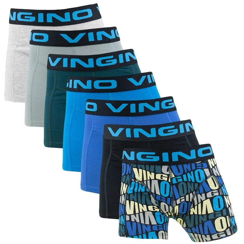 Vingino Jongens 7-pack Boxers Basic Logo Multi 1 Vingino Jongens 7-pack Boxers Basic Logo Multi