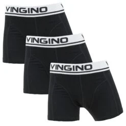 Vingino Jongens 3-pack Boxers Zwart