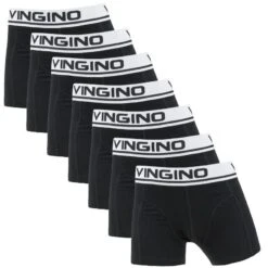 Vingino Jongens 7-pack Boxers Zwart