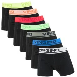 Vingino Jongens 7-pack Boxers Combi Zwart