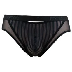 WOH Microfiber Herenslip Personal Allure Mesh Zwart