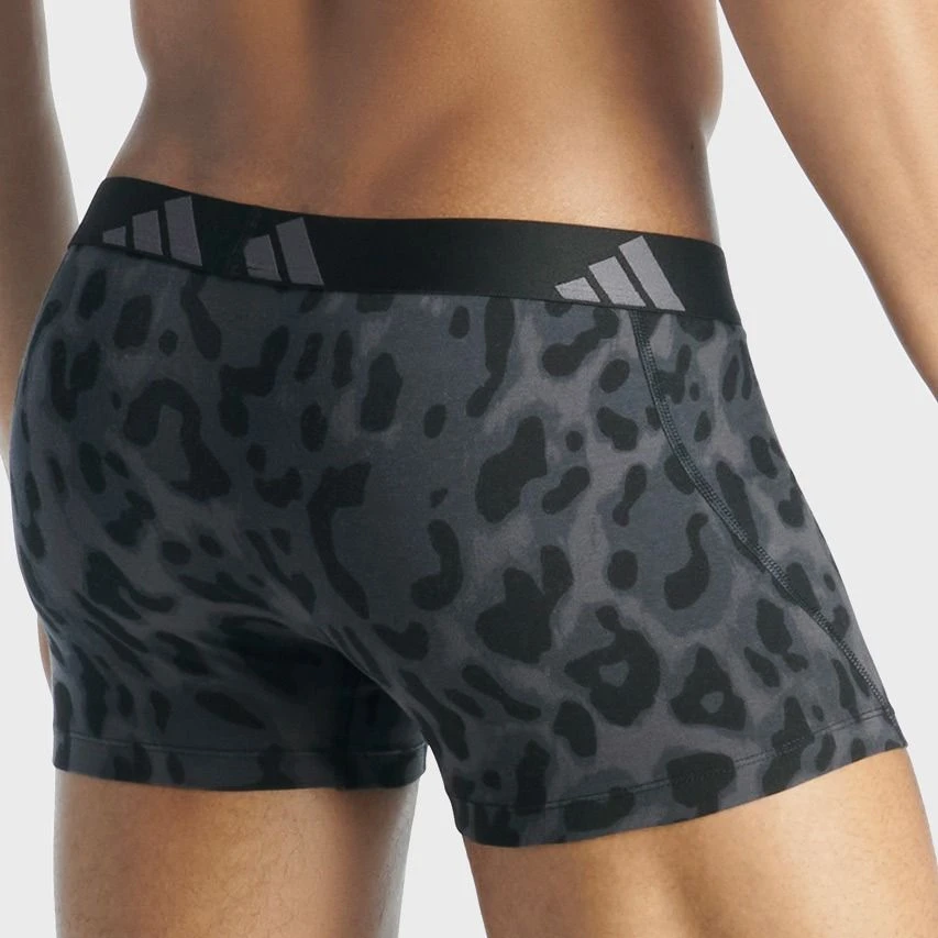 Adidas Active Flex 3-pack Boxers Basic Animal Zwart & Grijs 3 Adidas Active Flex 3-pack Boxers Basic Animal Zwart & Grijs - Afbeelding 3