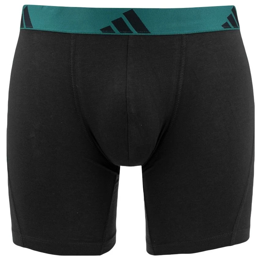 Adidas Active Flex 3-pack Long Boxers Combi Zwart & Blauw 2 Adidas Active Flex 3-pack Long Boxers Combi Zwart & Blauw - Afbeelding 2