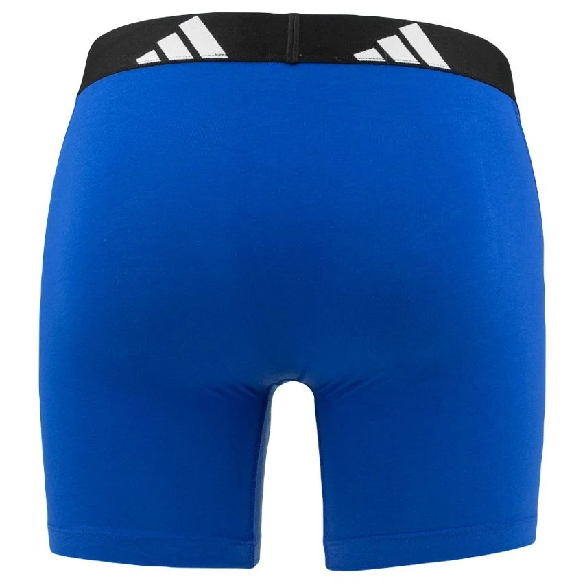 Adidas Active Flex 3-pack Long Boxers Basic All Over Logo Zwart & Blauw 8 Adidas Active Flex 3-pack Long Boxers Basic All Over Logo Zwart & Blauw - Afbeelding 8