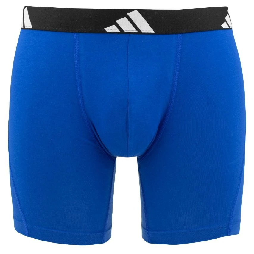 Adidas Active Flex 3-pack Long Boxers Basic All Over Logo Zwart & Blauw 7 Adidas Active Flex 3-pack Long Boxers Basic All Over Logo Zwart & Blauw - Afbeelding 7