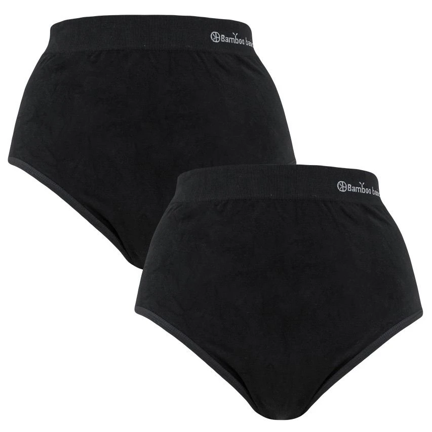 Bamboo Basics Dames 2-pack High Waist Slips Amy Seamless Zwart 1 Bamboo Basics Dames 2-pack High Waist Slips Amy Seamless Zwart
