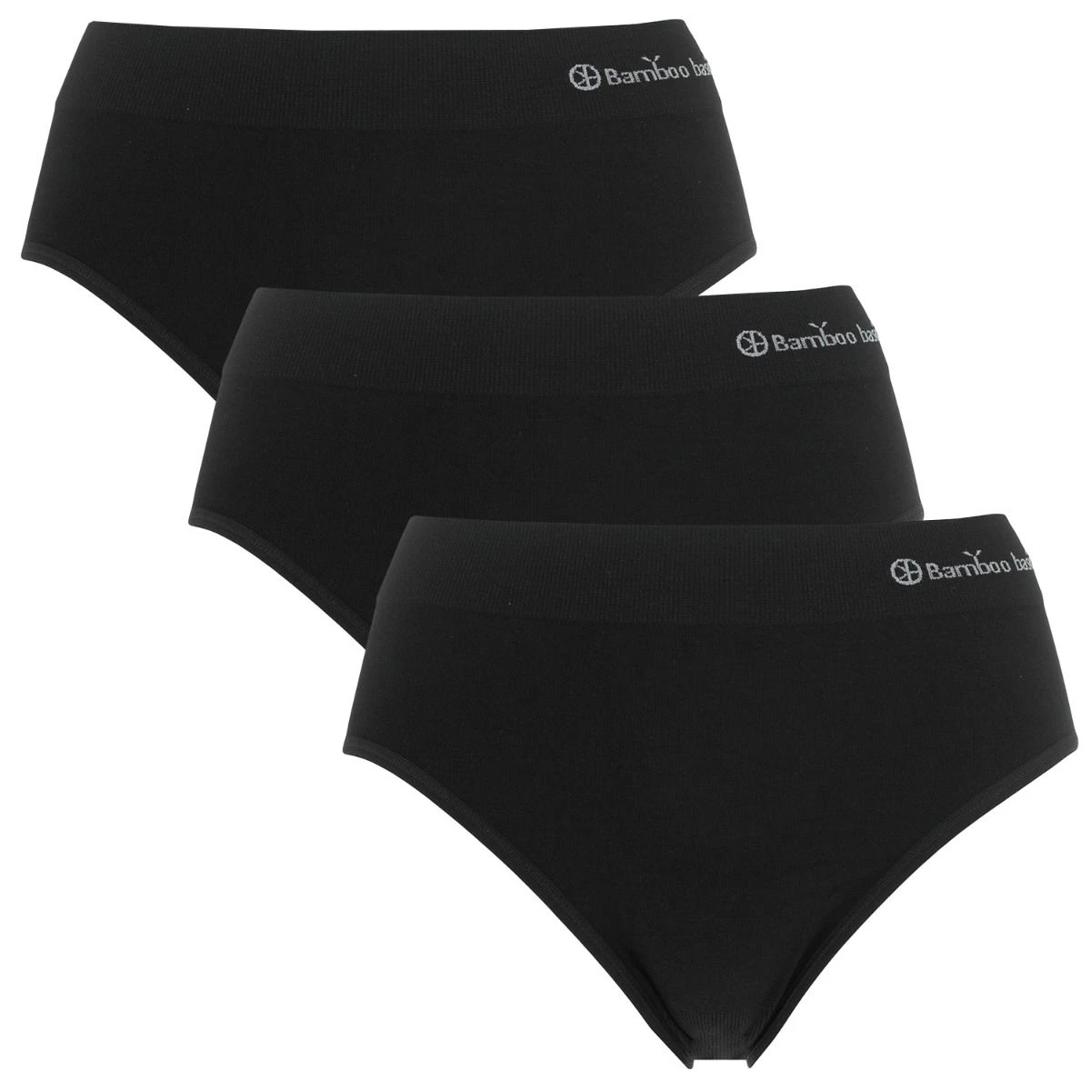 Bamboo Basics Dames 3-pack Slips Belle Zwart 1 Bamboo Basics Dames 3-pack Slips Belle Zwart