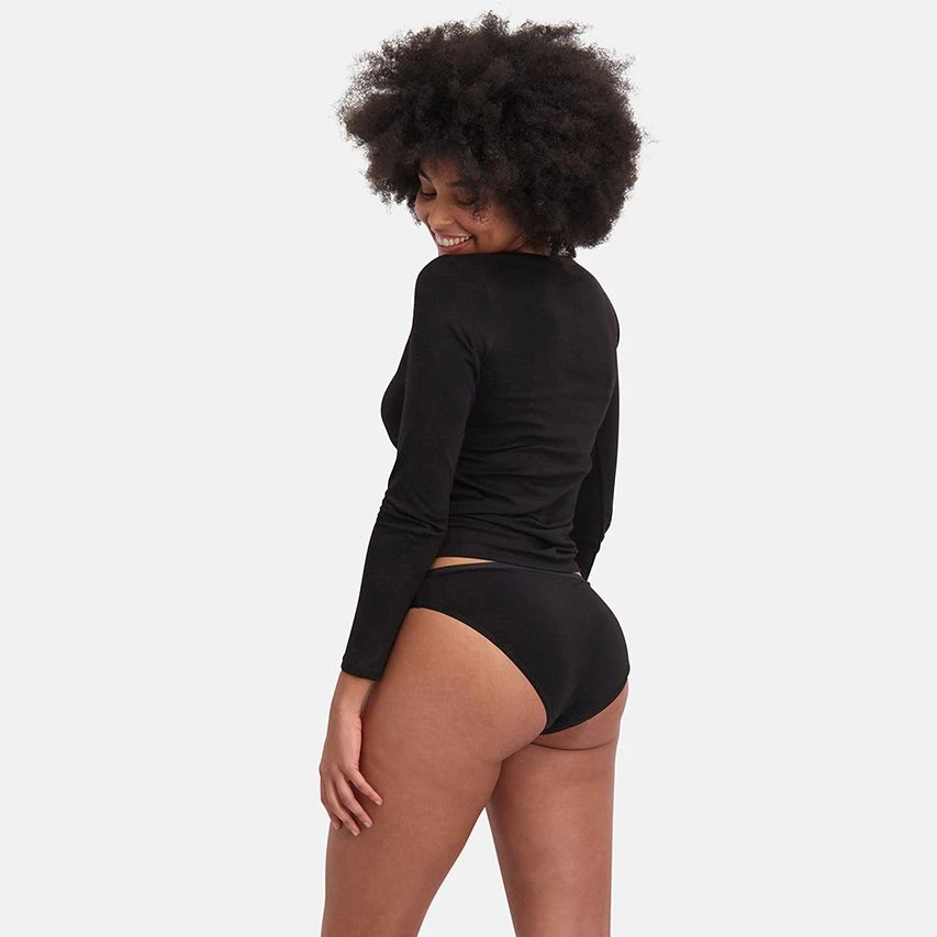 Bamboo Basics Dames 3-pack Taille-slips Julia Zwart 4 Bamboo Basics Dames 3-pack Taille-slips Julia Zwart - Afbeelding 4