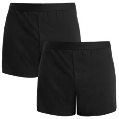 Bamboo Basics 2-pack Wijde Boxershorts Kay Zwart