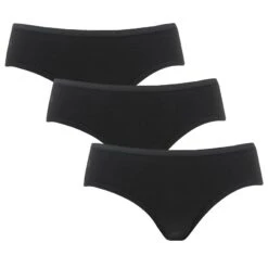 Bamboo Basics Dames 3-pack Hip-slips Mila Zwart