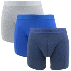 Bamboo Basics 3-pack Boxers Rico Grijs & Blauw