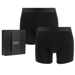 Bamboo Basics Giftbox 2-pack Boxers Rico Zwart