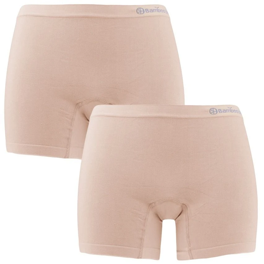 Bamboo Basics Dames 2-pack Boxershorts Selena Seamless Beige 1 Bamboo Basics Dames 2-pack Boxershorts Selena Seamless Beige