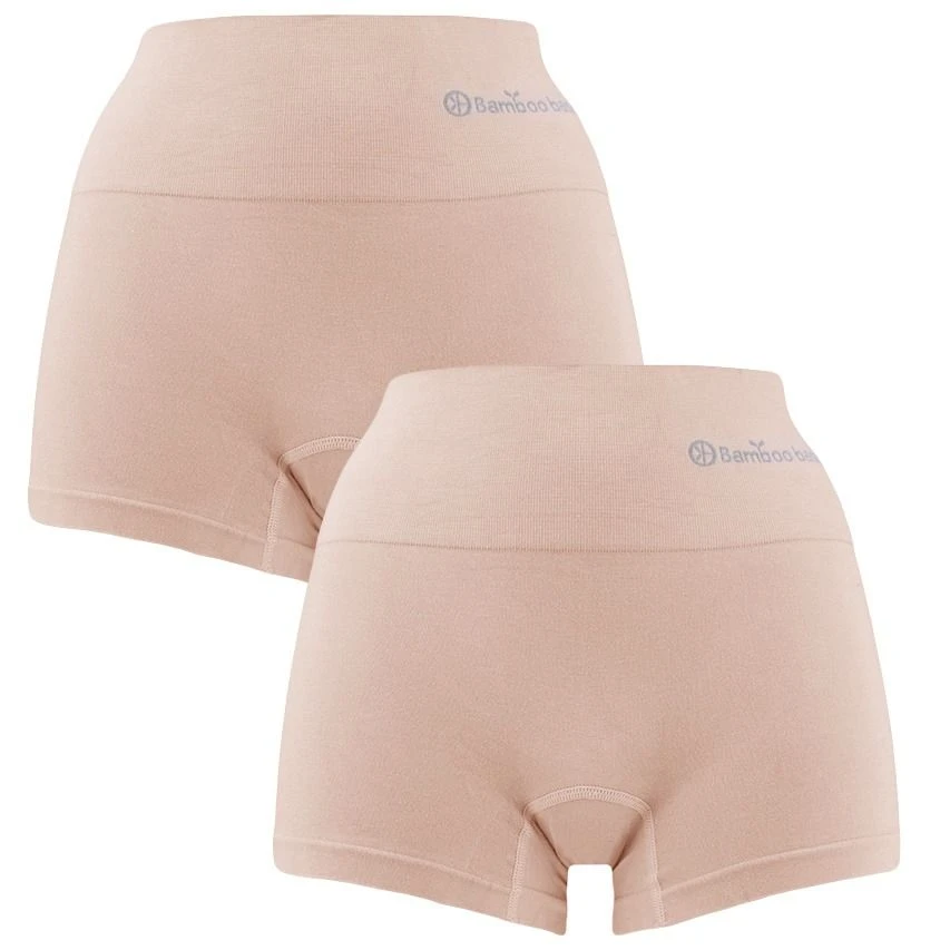 Bamboo Basics Dames 2-pack Boxershorts Stella Seamless Beige 1 Bamboo Basics Dames 2-pack Boxershorts Stella Seamless Beige