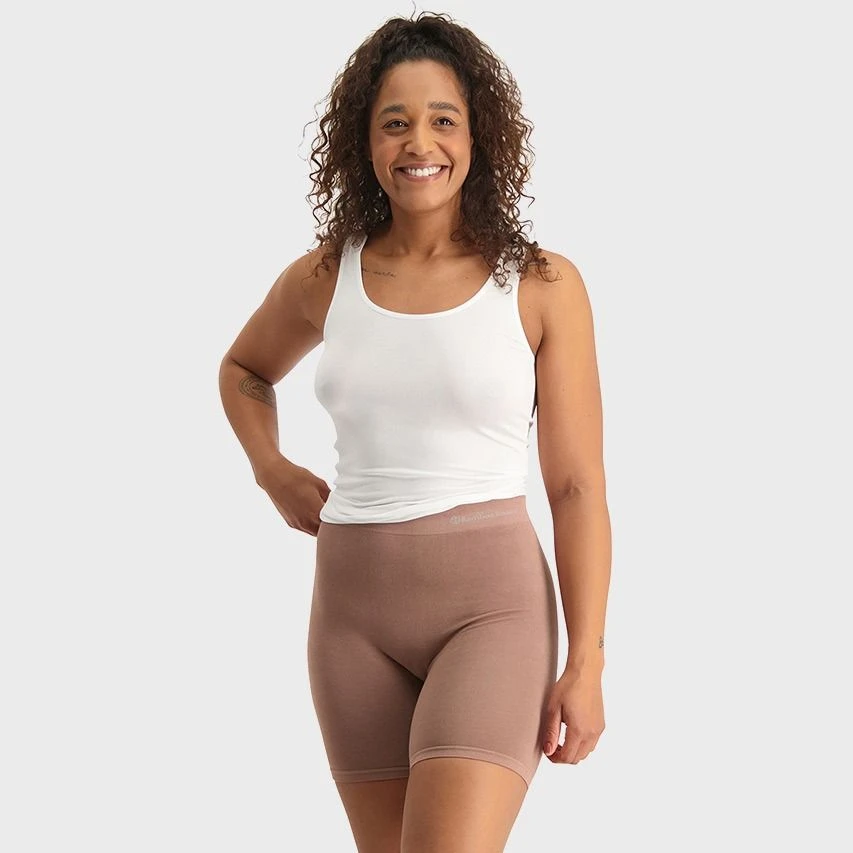 Bamboo Basics Dames Bikershort Suze Beige 2 Bamboo Basics Dames Bikershort Suze Beige - Afbeelding 2