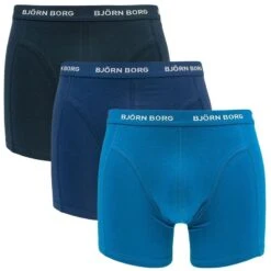 BJØRN BORG Björn Borg Cotton Stretch 3-pack Boxers Blauwtinten