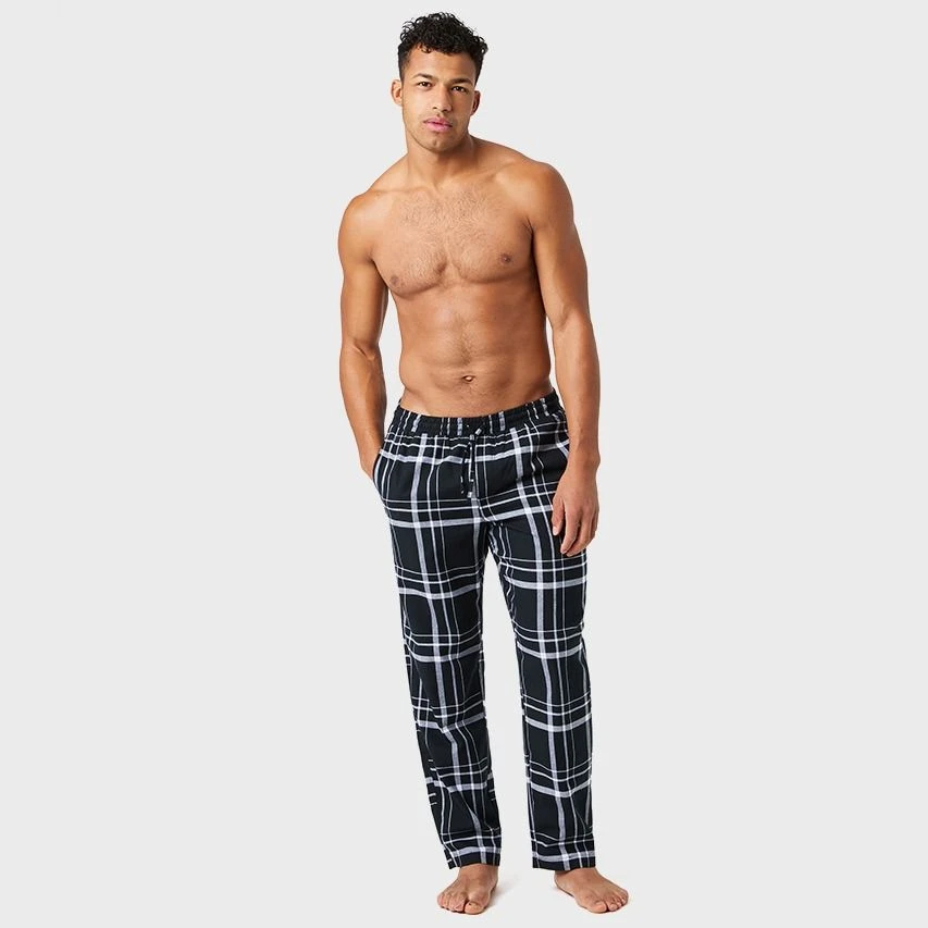 BJØRN BORG Björn Borg Core Flannel Pyjamabroek Lumber Check Zwart 3 BJØRN BORG Björn Borg Core Flannel Pyjamabroek Lumber Check Zwart - Afbeelding 3