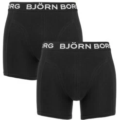 BJØRN BORG Björn Borg Cotton Stretch 2-pack Boxers Zwart