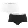 BJØRN BORG Björn Borg Dames Soft Cotton Stretch 2-pack Mini Boxershorts Logo Zwart & Wit