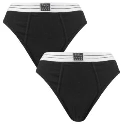 BJØRN BORG Björn Borg Dames Core Original 2-pack High Waist Slips Zwart
