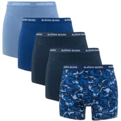 BJØRN BORG Björn Borg Cotton Stretch 5-pack Boxers Basic Abstract Bauw II