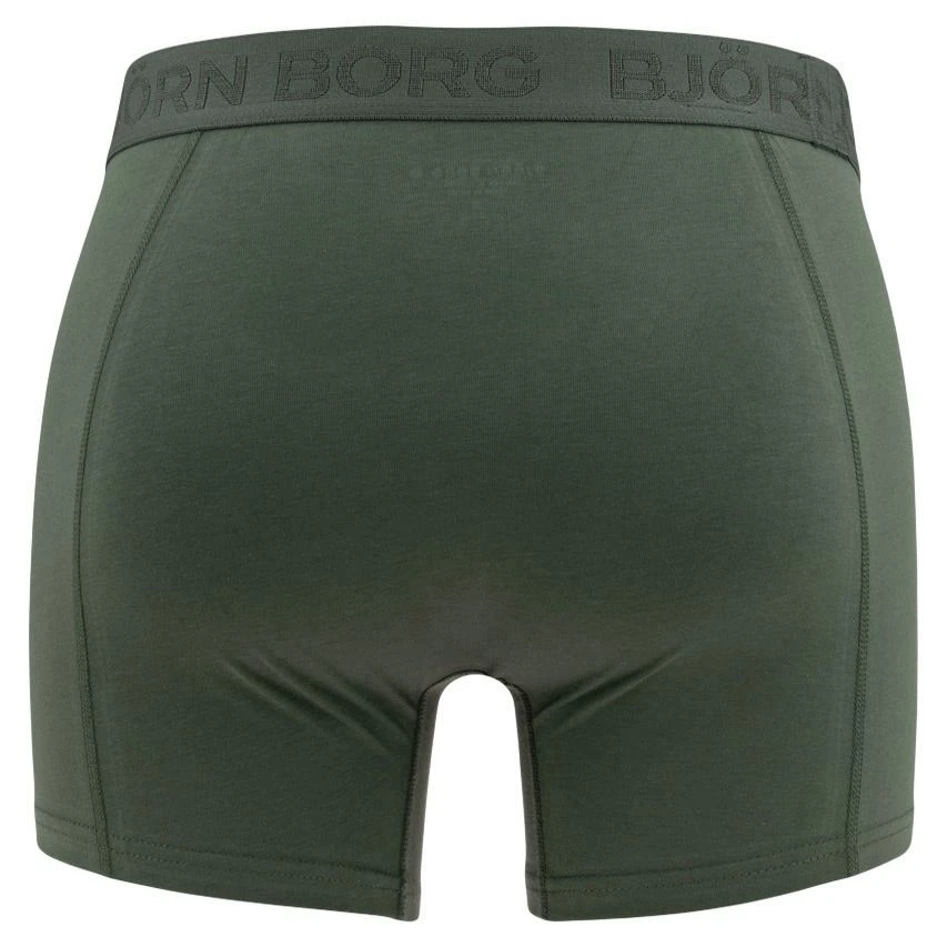 BJØRN BORG Björn Borg Cotton Stretch 5-pack Boxers Basic Leaves Groen & Zwart II 7 BJØRN BORG Björn Borg Cotton Stretch 5-pack Boxers Basic Leaves Groen & Zwart II - Afbeelding 7