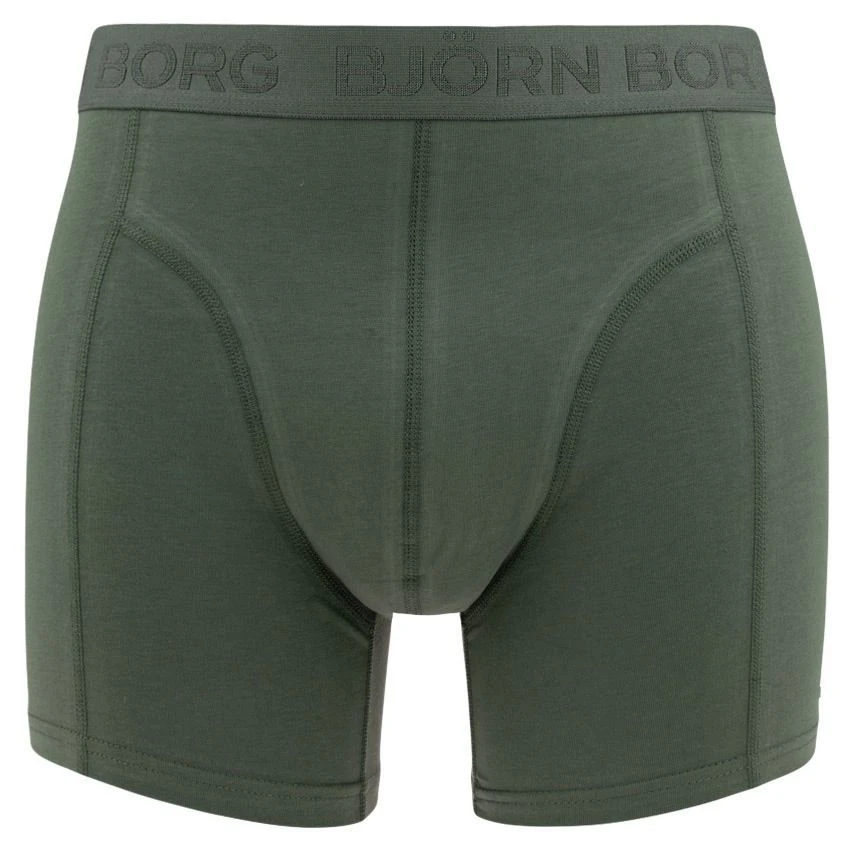 BJØRN BORG Björn Borg Cotton Stretch 5-pack Boxers Basic Leaves Groen & Zwart II 6 BJØRN BORG Björn Borg Cotton Stretch 5-pack Boxers Basic Leaves Groen & Zwart II - Afbeelding 6