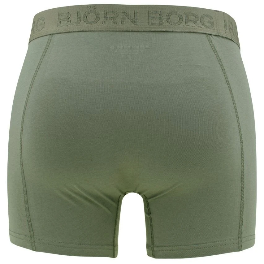 BJØRN BORG Björn Borg Cotton Stretch 5-pack Boxers Basic Leaves Groen & Zwart II 9 BJØRN BORG Björn Borg Cotton Stretch 5-pack Boxers Basic Leaves Groen & Zwart II - Afbeelding 9