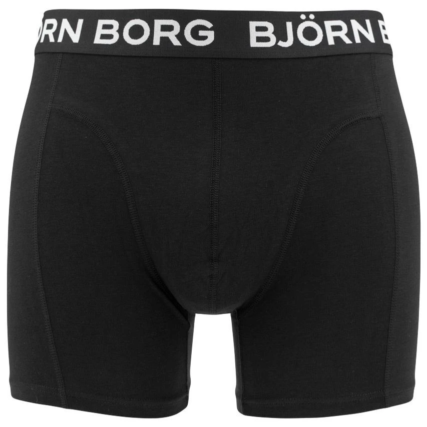 BJØRN BORG Björn Borg Cotton Stretch 5-pack Boxers Basic Leaves Groen & Zwart II 4 BJØRN BORG Björn Borg Cotton Stretch 5-pack Boxers Basic Leaves Groen & Zwart II - Afbeelding 4