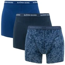 BJØRN BORG Björn Borg Cotton Stretch 3-pack Boxers Shadeline Sammy Blauw II