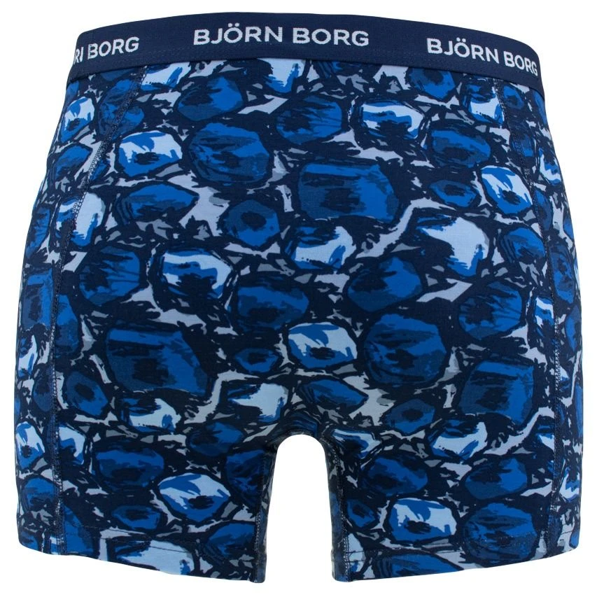 BJØRN BORG Björn Borg Cotton Stretch 3-pack Boxers Abstract Blauw 3 BJØRN BORG Björn Borg Cotton Stretch 3-pack Boxers Abstract Blauw - Afbeelding 3