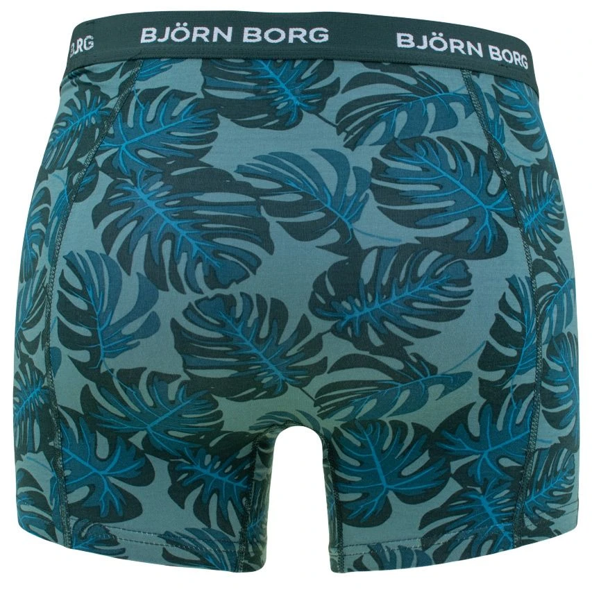 BJØRN BORG Björn Borg Cotton Stretch 3-pack Boxers Basic Leaves Multi 3 BJØRN BORG Björn Borg Cotton Stretch 3-pack Boxers Basic Leaves Multi - Afbeelding 3