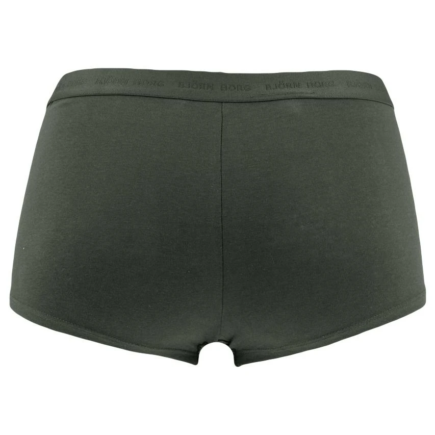 BJØRN BORG Björn Borg Dames Soft Cotton Stretch 2-pack Mini Boxershorts Basic Print Groen 5 BJØRN BORG Björn Borg Dames Soft Cotton Stretch 2-pack Mini Boxershorts Basic Print Groen - Afbeelding 5
