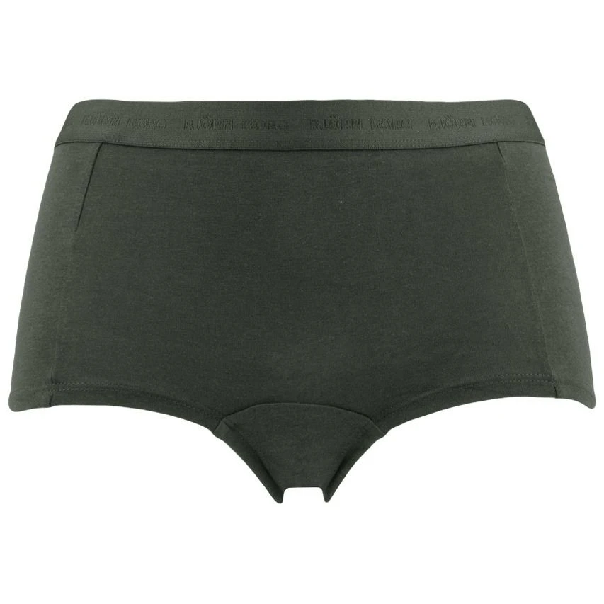 BJØRN BORG Björn Borg Dames Soft Cotton Stretch 3-pack Mini Boxershorts Basic Print Oranje & Zwart 6 BJØRN BORG Björn Borg Dames Soft Cotton Stretch 3-pack Mini Boxershorts Basic Print Oranje & Zwart - Afbeelding 6