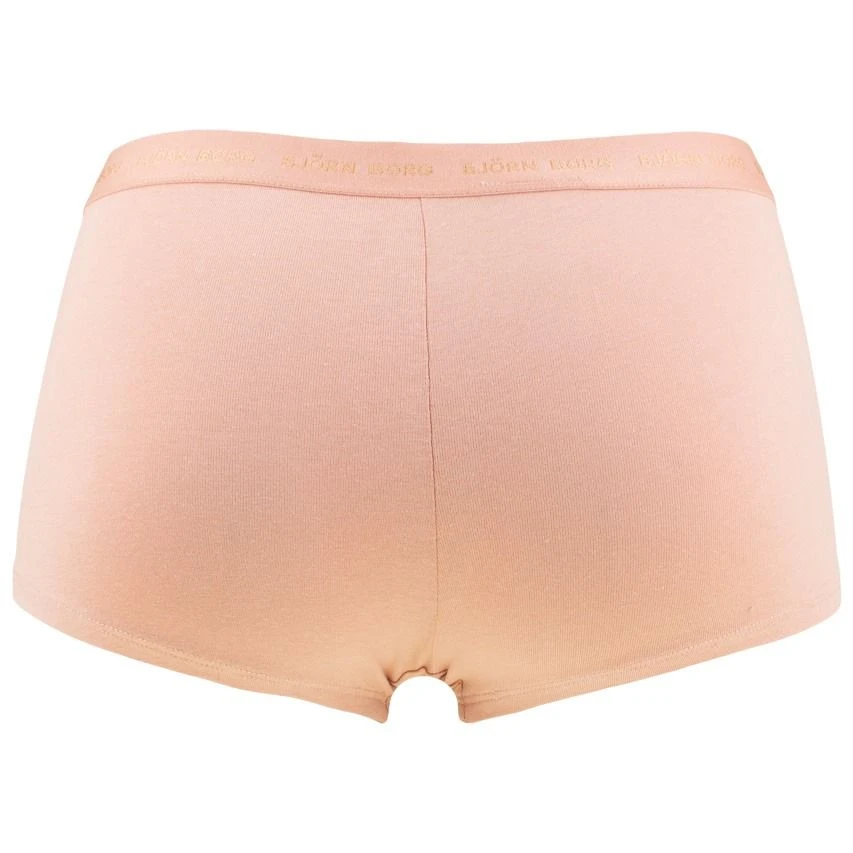 BJØRN BORG Björn Borg Dames Soft Cotton Stretch 3-pack Mini Boxershorts Basic Print Oranje & Zwart 5 BJØRN BORG Björn Borg Dames Soft Cotton Stretch 3-pack Mini Boxershorts Basic Print Oranje & Zwart - Afbeelding 5