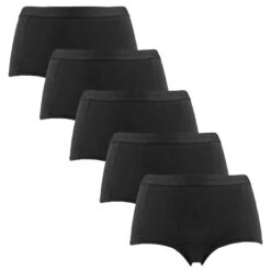 BJØRN BORG Björn Borg Dames Soft Cotton Stretch 5-pack Mini Boxershorts Zwart