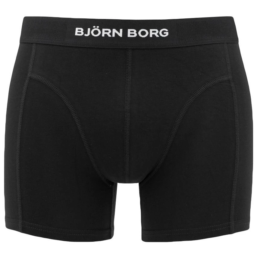 BJØRN BORG Björn Borg Premium Cotton Stretch 3-pack Boxers Basic Flowers Zwart & Blauw 4 BJØRN BORG Björn Borg Premium Cotton Stretch 3-pack Boxers Basic Flowers Zwart & Blauw - Afbeelding 4