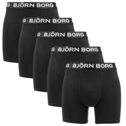 BJØRN BORG Björn Borg Sports 5-pack Microfiber Boxers Zwart