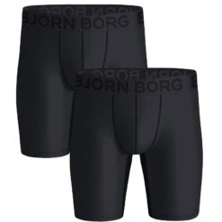 BJØRN BORG Björn Borg Sports 2-pack Microfiber Long Boxers Zwart
