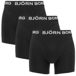 BJØRN BORG Björn Borg 3-pack Bamboe Boxers Basic Zwart