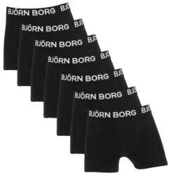 BJØRN BORG Björn Borg Jongens Cotton Stretch 7-pack Boxers Zwart II