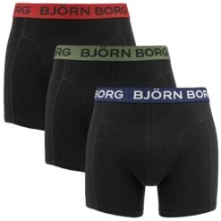 BJØRN BORG Björn Borg Cotton Stretch 3-pack Boxers Zwart V