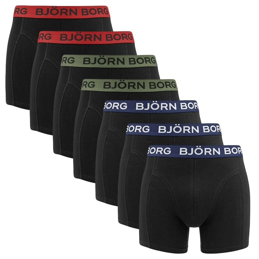 BJØRN BORG Björn Borg Cotton Stretch 7-pack Boxers Zwart 1 BJØRN BORG Björn Borg Cotton Stretch 7-pack Boxers Zwart